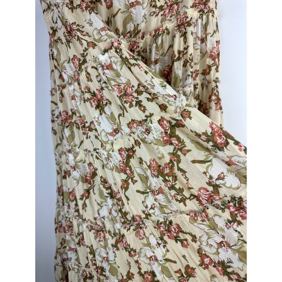 Ralph Lauren Denim & Supply Floral Tiered Maxi Skirt Medium Boho Cottagecore - Picture 8 of 16
